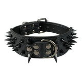 Sharp Spiked Studded Leather Dog Collars