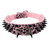 Sharp Spiked Studded Leather Dog Collars