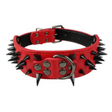 Sharp Spiked Studded Leather Dog Collars