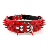 Sharp Spiked Studded Leather Dog Collars